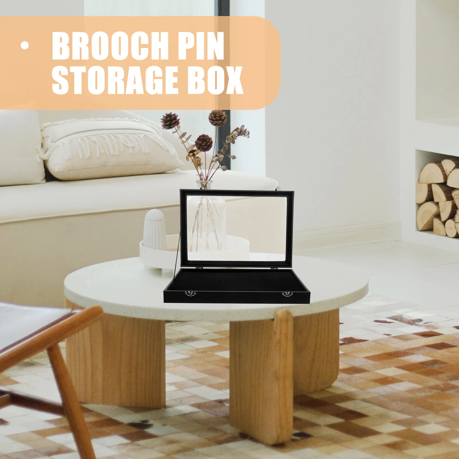 Brooch Pin Case Display Box with Clear Lid for Jewelry Storage Medal Ring Earring Bracelet Holder Desktop Organizer
Brooch Pin Case Display Box with Clear Lid for Jewelry Storage Medal Ring Earring Bracelet Holder Desktop Organizer