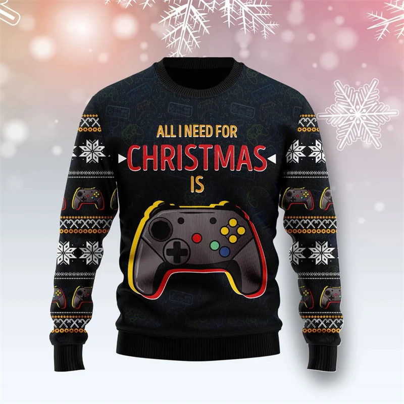 New Christmas Graphic Ugly Sweater Men Fashion Casual Xmas Holiday Pullover Women Men Casual Long Sleeve Sweatshirt Clothing
New Christmas Graphic Ugly Sweater Men Fashion Casual Xmas Holiday Pullover Women Men Casual Long Sleeve Sweatshirt Clothing