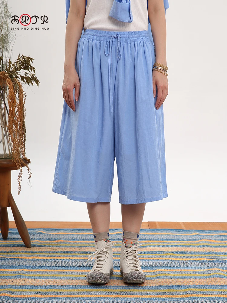 Синие широкие брюки женские свободного кроя, прямые, оригинальные, летние, новинка, повседневные, из хлопка и льна, с завышенной талией
Синие широкие брюки женские свободного кроя, прямые, оригинальные, летние, новинка, повседневные, из хлопка и льна, с завышенной талией