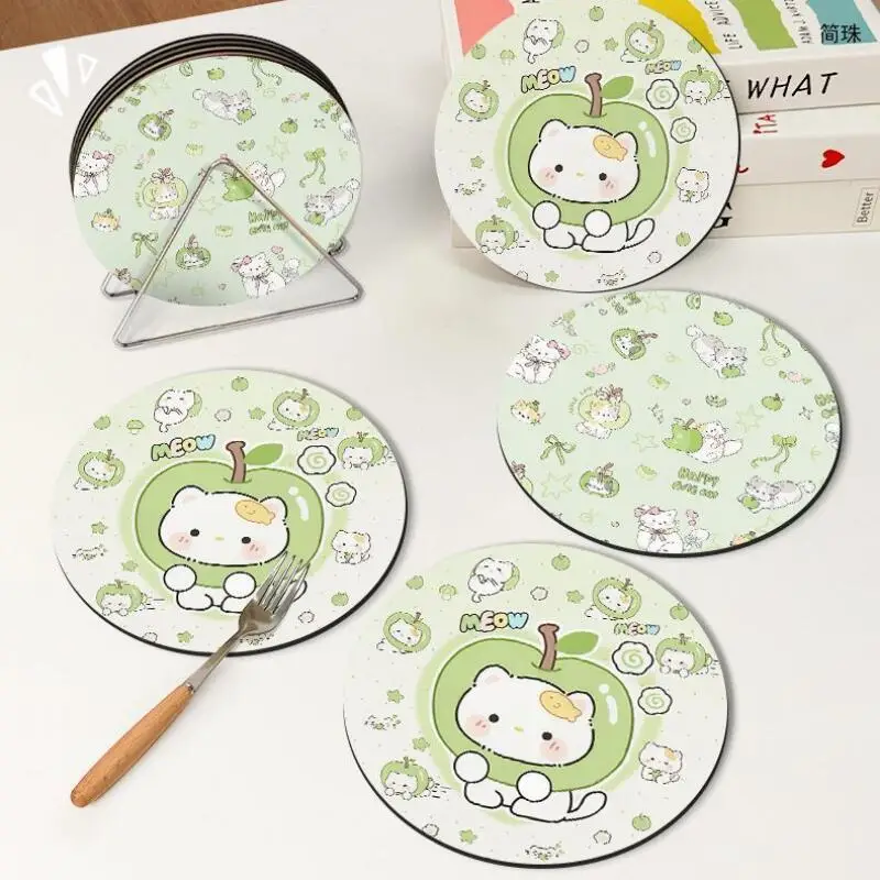 Sanrio Hello Kitty Coasters Absorbent Pad Kawaii Anime Cute Thermal Insulation Dining Table Coffee Mat Household Placemat New
Sanrio Hello Kitty Coasters Absorbent Pad Kawaii Anime Cute Thermal Insulation Dining Table Coffee Mat Household Placemat New