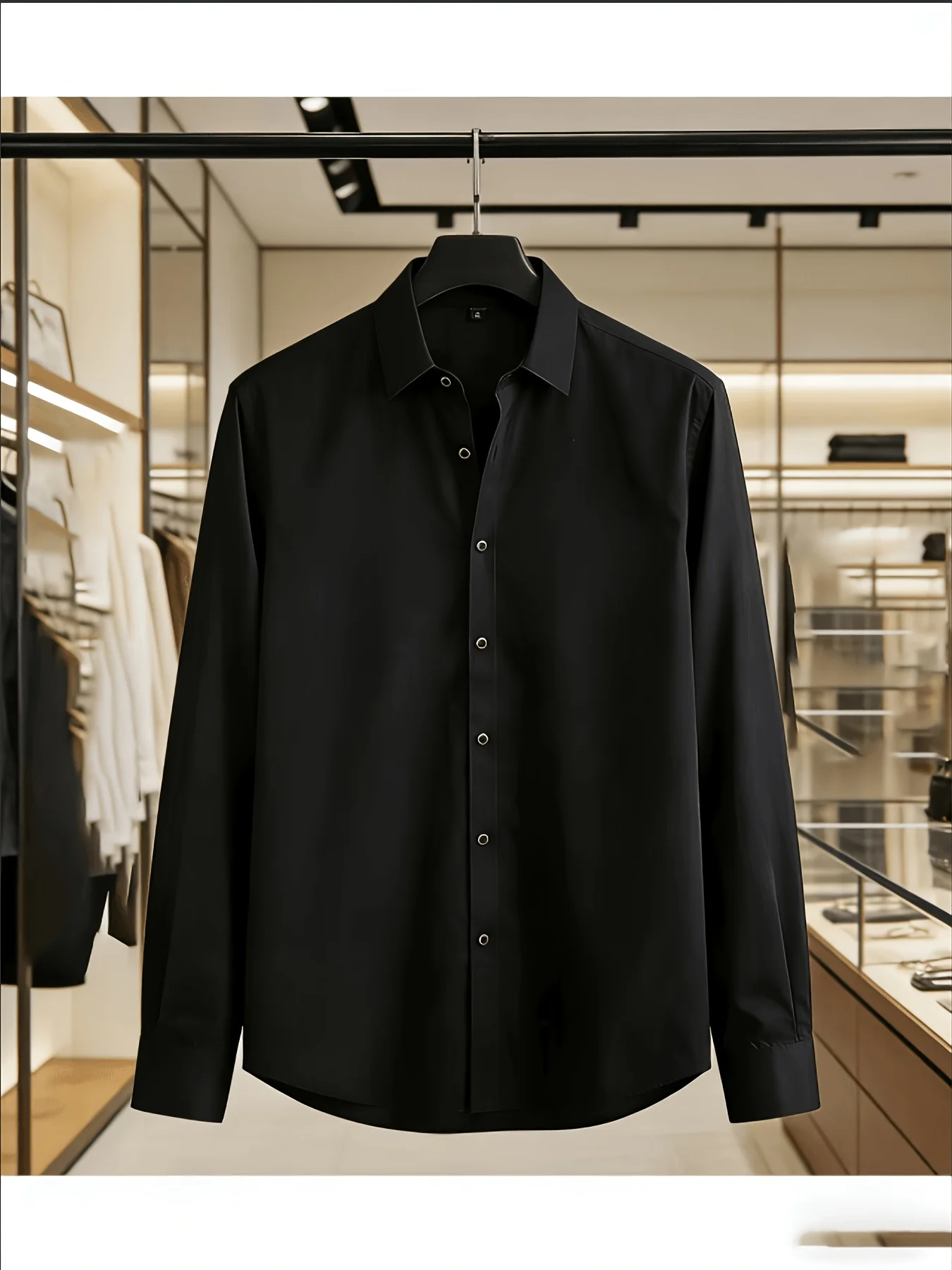1pc High-End Men's Business Shirt, Business Casual, Multi-Scene, Easy to Wear. The First Choice for Workplace Elites and Casual
1pc High-End Men's Business Shirt, Business Casual, Multi-Scene, Easy to Wear. The First Choice for Workplace Elites and Casual