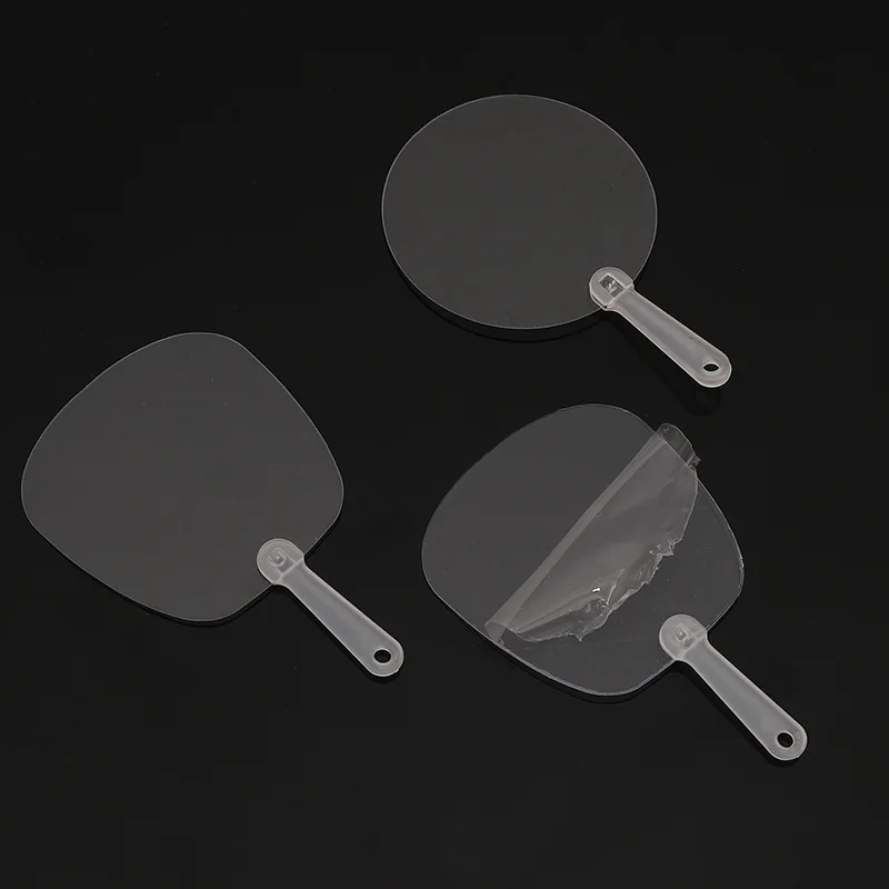 5 Pieces Mini 5x5cm Transparent DIY Plastic Blank Fans Cute Graffiti Stickers Painting and Decorative Handheld Fan 
5 Pieces Mini 5x5cm Transparent DIY Plastic Blank Fans Cute Graffiti Stickers Painting and Decorative Handheld Fan