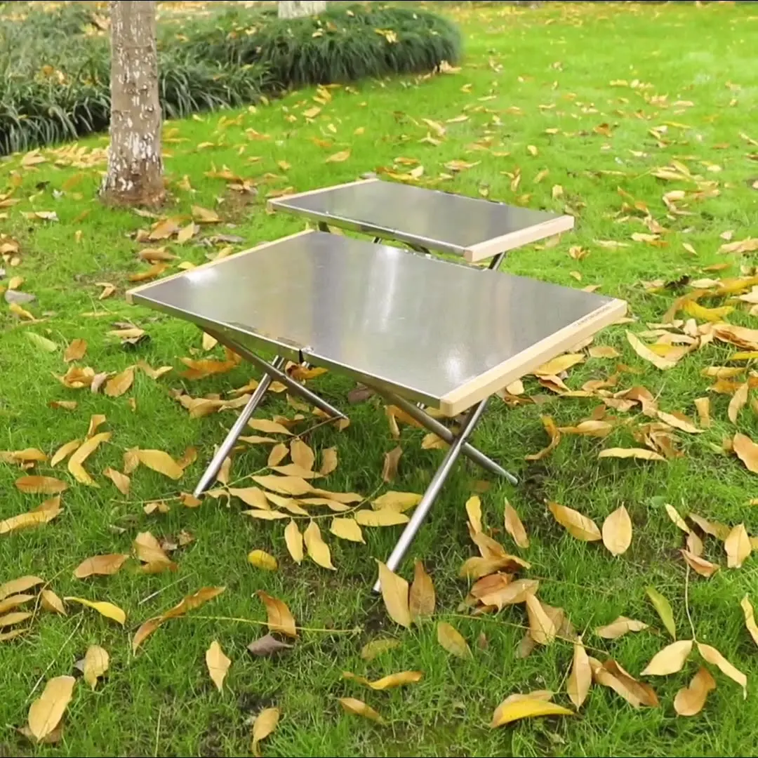 CAMPINGMOON T-370-1T Heavy Duty Portable Picnic Foldable Stainless Steel Outdoor Camping Table and Chair Camping Storage Table
CAMPINGMOON T-370-1T Heavy Duty Portable Picnic Foldable Stainless Steel Outdoor Camping Table and Chair Camping Storage Table