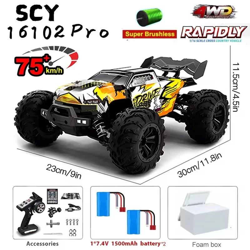 SG116MAX 16101 Pro 1:16 75 км/ч 4WD Радиоуправляемый автомобиль со светодиодной подсветкой 2,4G Автомобили с дистанционным управлением Высокоскоростной дрифт-монстр-трак Детский подарок
SG116MAX 16101 Pro 1:16 75 км/ч 4WD Радиоуправляемый автомобиль со светодиодной подсветкой 2,4G Автомобили с дистанционным управлением Высокоскоростной дрифт-монстр-трак Детский подарок