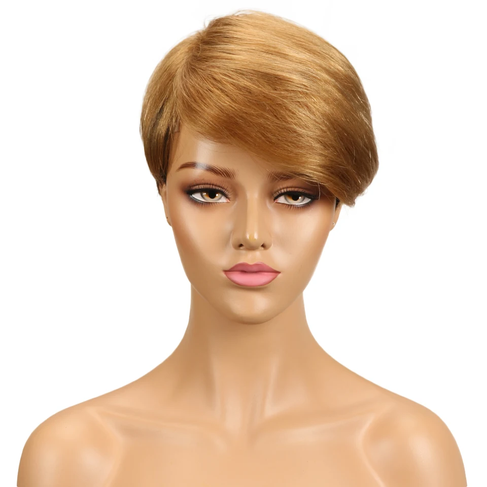 Trueme Short Straight Human Hair Wigs For Women Brazilian Pixie Cut Bob Human Hair Wig Ombre Honey Blonde Brown Brugundy Color
Trueme Short Straight Human Hair Wigs For Women Brazilian Pixie Cut Bob Human Hair Wig Ombre Honey Blonde Brown Brugundy Color