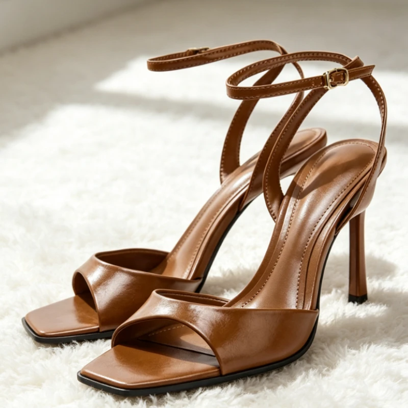 Sexy Silver Peep Toe High Heels Women Luxury Designer Ankle Strap Buckle Heeled Sandals Elegant Square Toe Party Dress Shoes
Sexy Silver Peep Toe High Heels Women Luxury Designer Ankle Strap Buckle Heeled Sandals Elegant Square Toe Party Dress Shoes
