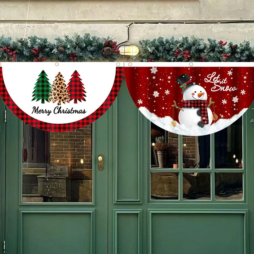 Christmas Fan Flag Decorations Innovative Cartoon Print Gnome Snowman Xmas Tree Outdoor Fence Window Interior Escalator Decor
Christmas Fan Flag Decorations Innovative Cartoon Print Gnome Snowman Xmas Tree Outdoor Fence Window Interior Escalator Decor