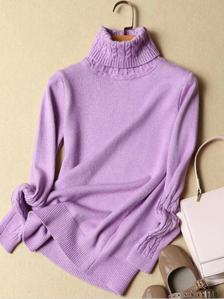 2024 autumn winter cashmere sweater female pullover high collar turtleneck sweater women solid color lady basic sweater
2024 autumn winter cashmere sweater female pullover high collar turtleneck sweater women solid color lady basic sweater