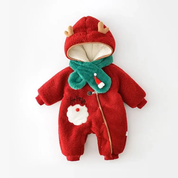 Baby Christmas Jumpsuit Winter New Year's Eve Suit Newborn Plush Jumpsuit Thickened Climbing Suit
Baby Christmas Jumpsuit Winter New Year's Eve Suit Newborn Plush Jumpsuit Thickened Climbing Suit