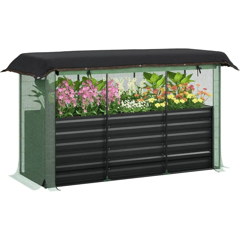 5.9ft x 2ft x 1.9ft Galvanized Raised Garden Bed with Crop Cage, Plant Protection Net, and Shade Cloth, Ideal for Vegetables, Fl
5.9ft x 2ft x 1.9ft Galvanized Raised Garden Bed with Crop Cage, Plant Protection Net, and Shade Cloth, Ideal for Vegetables, Fl