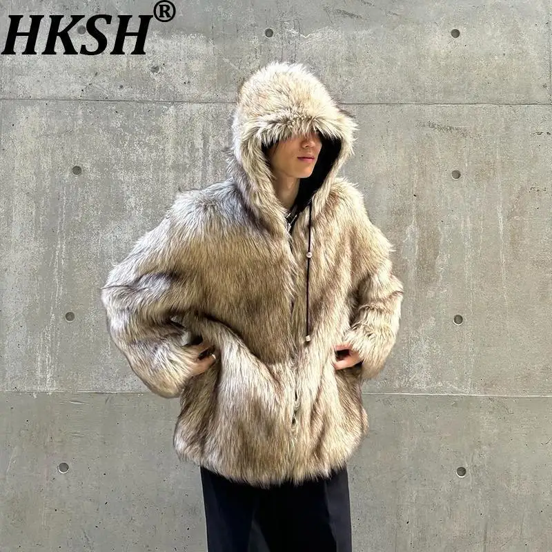 HKSH Autumn Winter New Unisex Jacket Faux Fur Reversible Hooded Zipper Streetwear Stylish Casual Thickened Warm Coat Ins HK11819
HKSH Autumn Winter New Unisex Jacket Faux Fur Reversible Hooded Zipper Streetwear Stylish Casual Thickened Warm Coat Ins HK11819