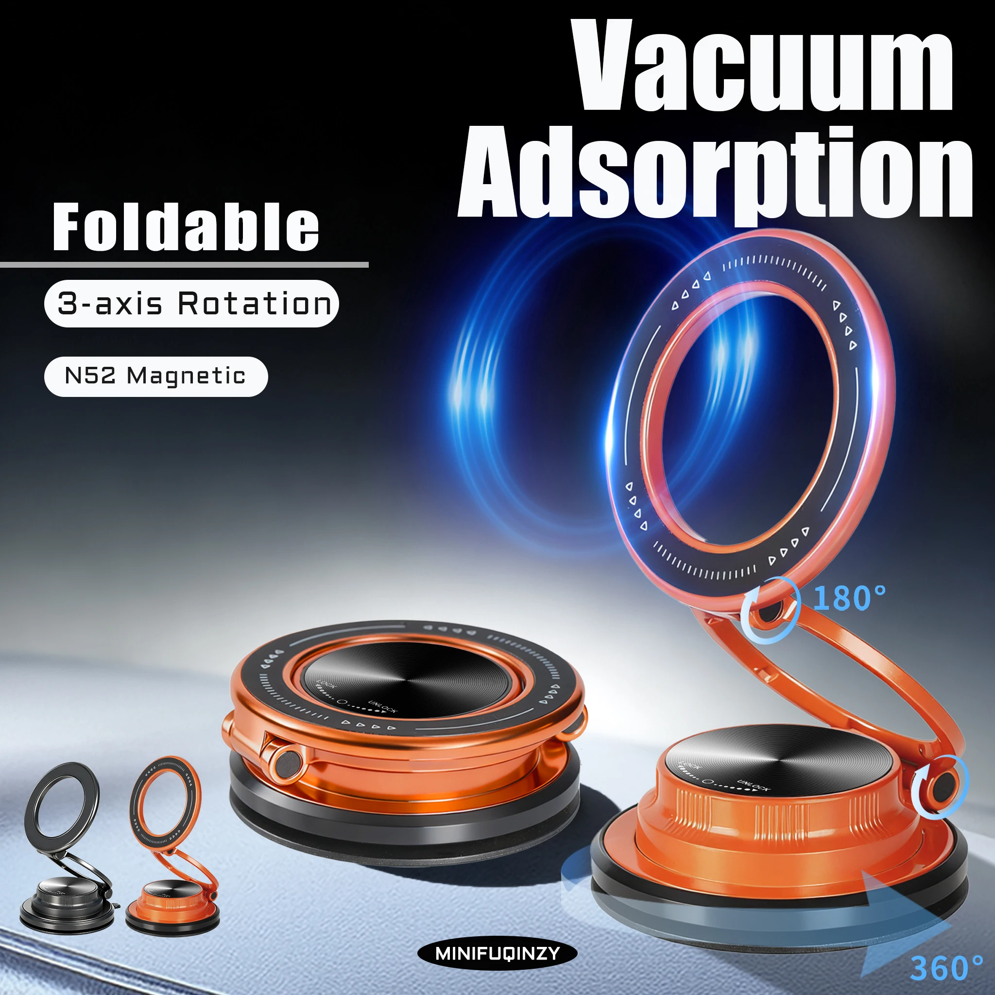 Магнитный автомобильный держатель для телефона, вакуумная присоска, складная на 360° ° Поворотная навигация, GPS-вакуумная подставка для телефона для iPhone
Магнитный автомобильный держатель для телефона, вакуумная присоска, складная на 360° ° Поворотная навигация, GPS-вакуумная подставка для телефона для iPhone