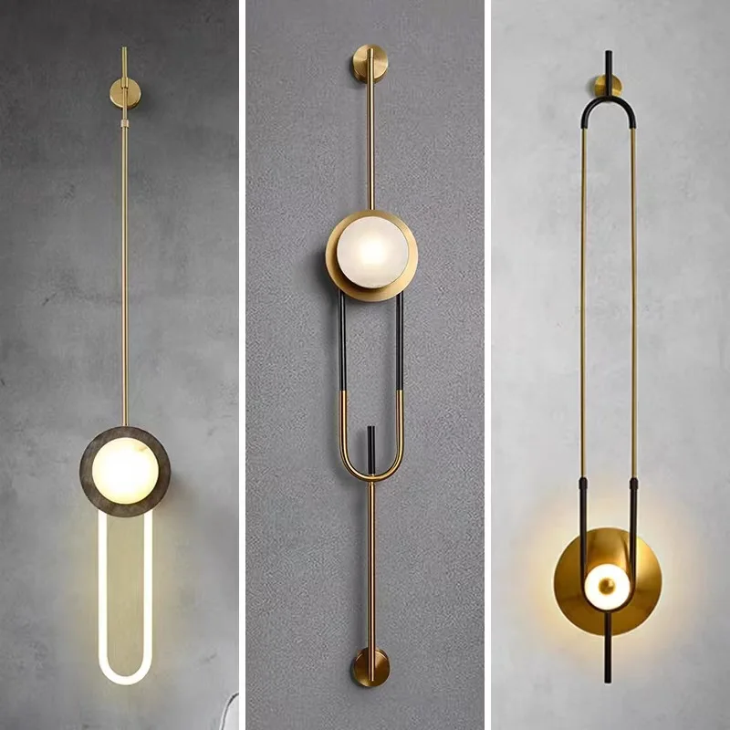 Luxury Villa Marble Wall Lamp Corridor Long Pole Wall Light Living Room Lamp Sofa Background Bedroom Bedside Lamp LED Lighting
Luxury Villa Marble Wall Lamp Corridor Long Pole Wall Light Living Room Lamp Sofa Background Bedroom Bedside Lamp LED Lighting