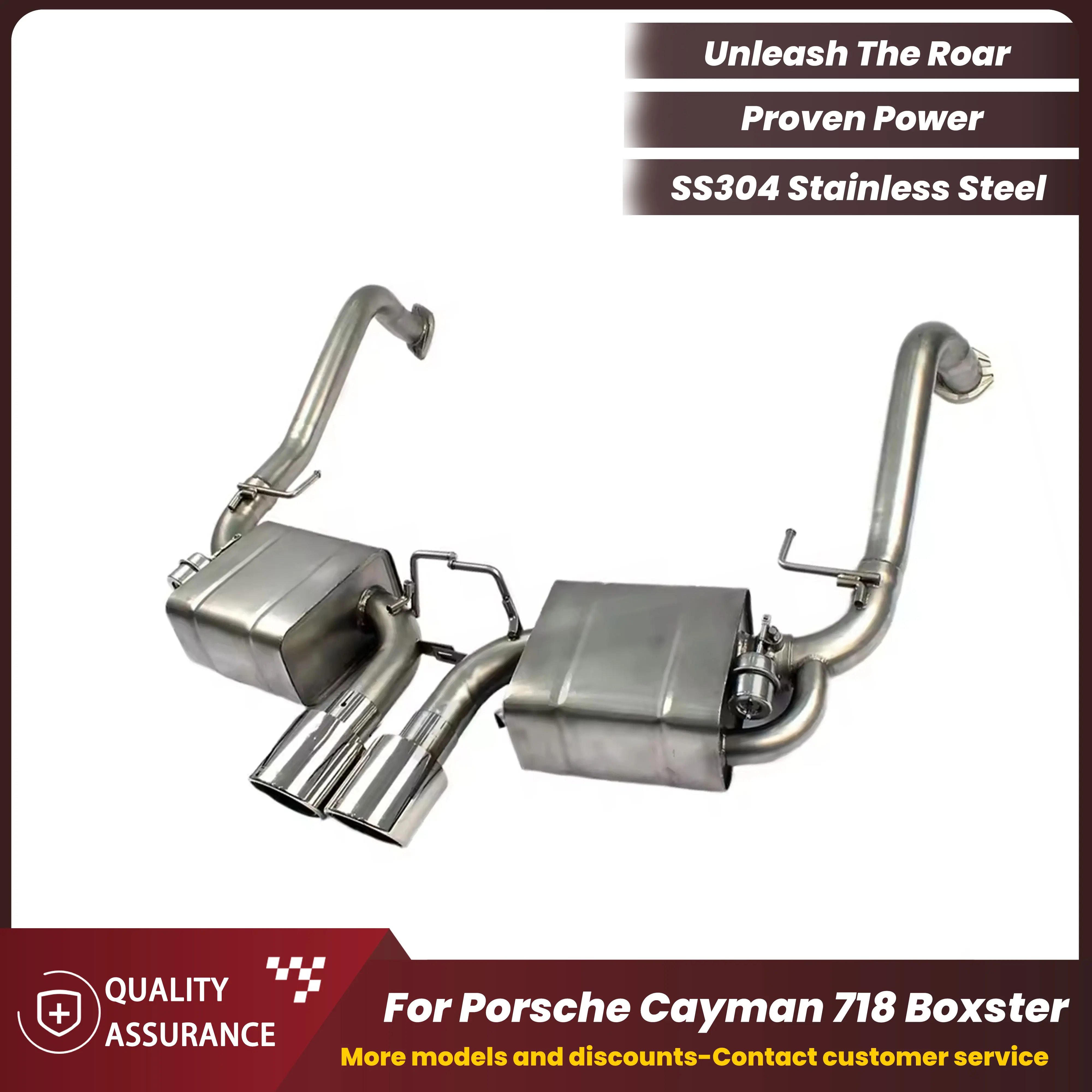 ECCF SUS304 Stainless Steel Catback Performance Exhaust for Porsche 718 2.0T 2.5T Boxster Cayman
ECCF SUS304 Stainless Steel Catback Performance Exhaust for Porsche 718 2.0T 2.5T Boxster Cayman