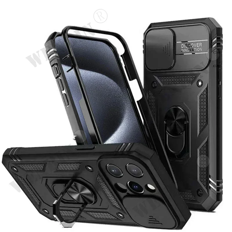 Case For iPhone 16 15 14 13 12 11 Pro Max Plus 8 XR SE 360 Full Body Rugged Protective Slide Camera Stand Protection Ring Cover
Case For iPhone 16 15 14 13 12 11 Pro Max Plus 8 XR SE 360 Full Body Rugged Protective Slide Camera Stand Protection Ring Cover