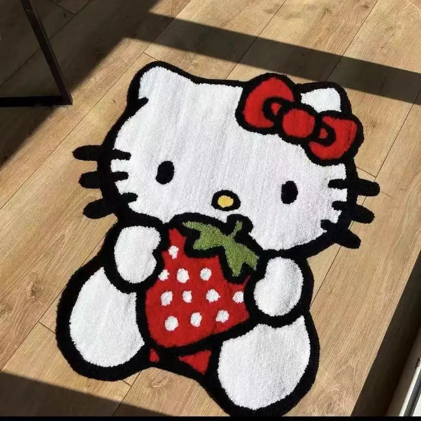 Kawaii Sanrio Hello Kitty Carpet Cute Anime Cartoon Shaped Floor Mat Bedroom Bedside Decorative Blanket Dresser Mirror Carpet 
Kawaii Sanrio Hello Kitty Carpet Cute Anime Cartoon Shaped Floor Mat Bedroom Bedside Decorative Blanket Dresser Mirror Carpet