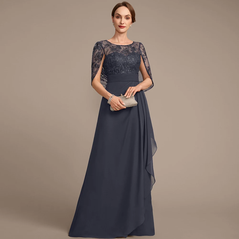 Beach Mother of Bride Dresses with Chiffon 3/4 Sleeve Wedding Party Dresses for Women 2025 Summer New Scoop Robe De Soirée
Beach Mother of Bride Dresses with Chiffon 3/4 Sleeve Wedding Party Dresses for Women 2025 Summer New Scoop Robe De Soirée