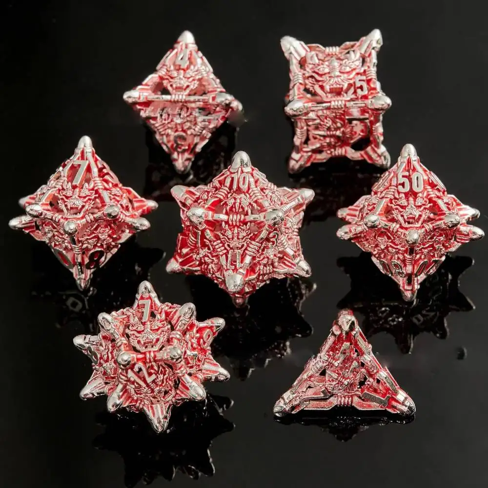 7 шт. Monster Dices Набор полых металлических кубиков DND для Dungeon and Dragons DND RPG Набор многогранных металлических кубиков D100 D6 D8 D10 D12 D20
7 шт. Monster Dices Набор полых металлических кубиков DND для Dungeon and Dragons DND RPG Набор многогранных металлических кубиков D100 D6 D8 D10 D12 D20