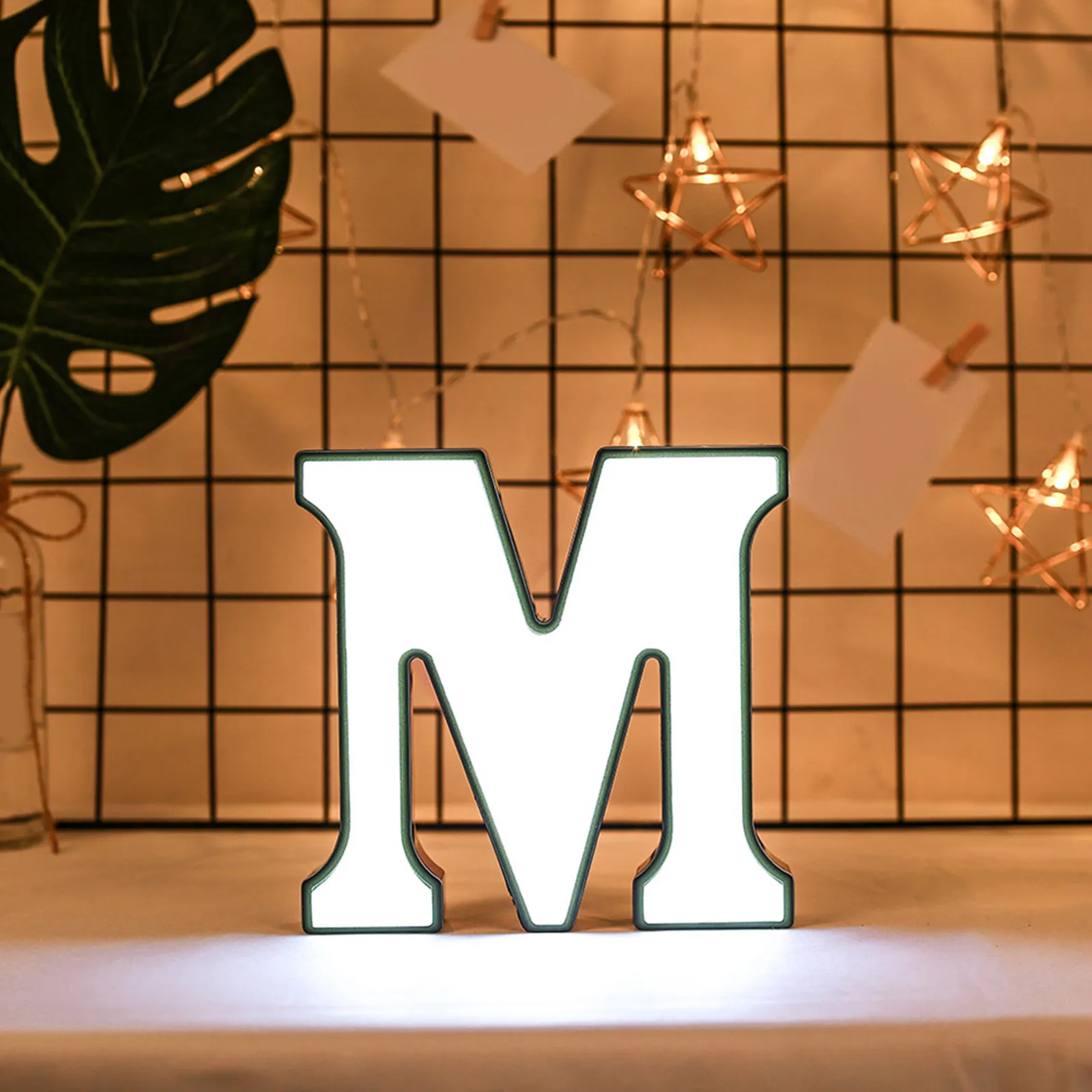 LED Alphabet Letter Night Light Sign M for Wedding Party Bedroom Decor Romantic Ambiance Eco Friendly Battery Powered No Glass
LED Alphabet Letter Night Light Sign M for Wedding Party Bedroom Decor Romantic Ambiance Eco Friendly Battery Powered No Glass