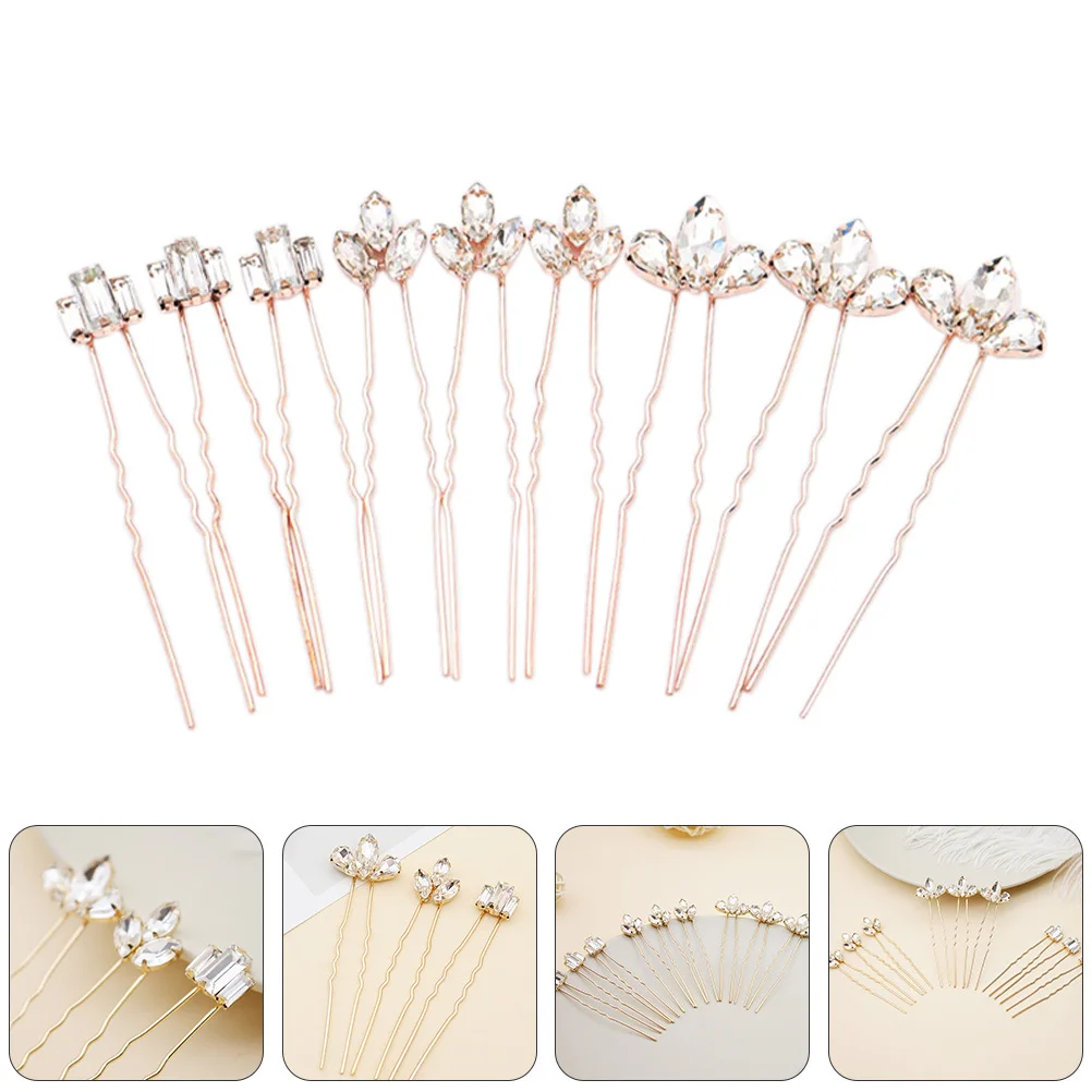9 pcs 1 Set Bridal Hairpins Rose Gold Wedding Hair Accessories For Women Party Banquet Alloy Headwear Hair Jewelry Decor
9 pcs 1 Set Bridal Hairpins Rose Gold Wedding Hair Accessories For Women Party Banquet Alloy Headwear Hair Jewelry Decor