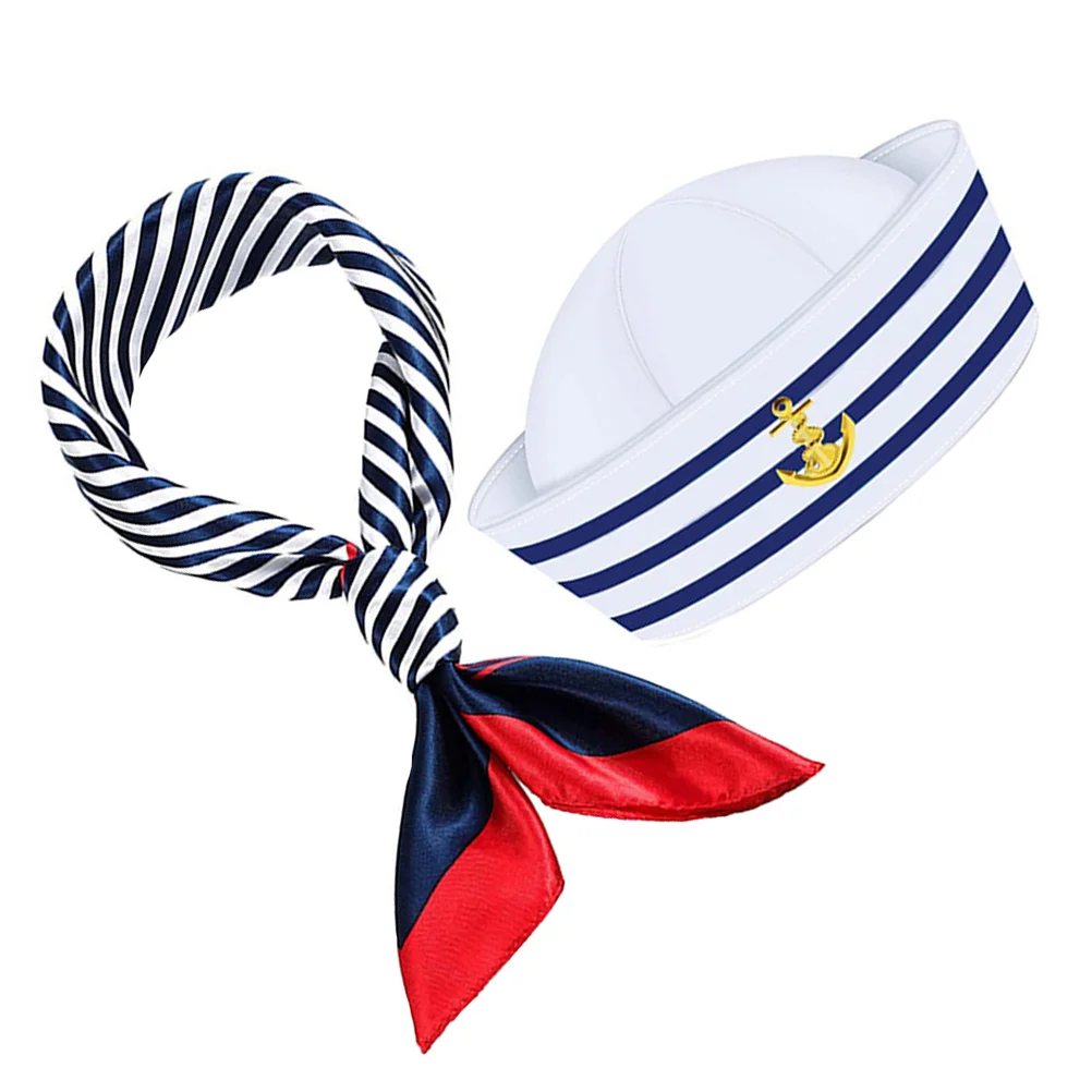 58Cm Blue White Stripe Captain Hat Scarf Suit Nautical Accessories Costume Women Sailor Outfit Dressing Up Party Hats Sailor
58Cm Blue White Stripe Captain Hat Scarf Suit Nautical Accessories Costume Women Sailor Outfit Dressing Up Party Hats Sailor