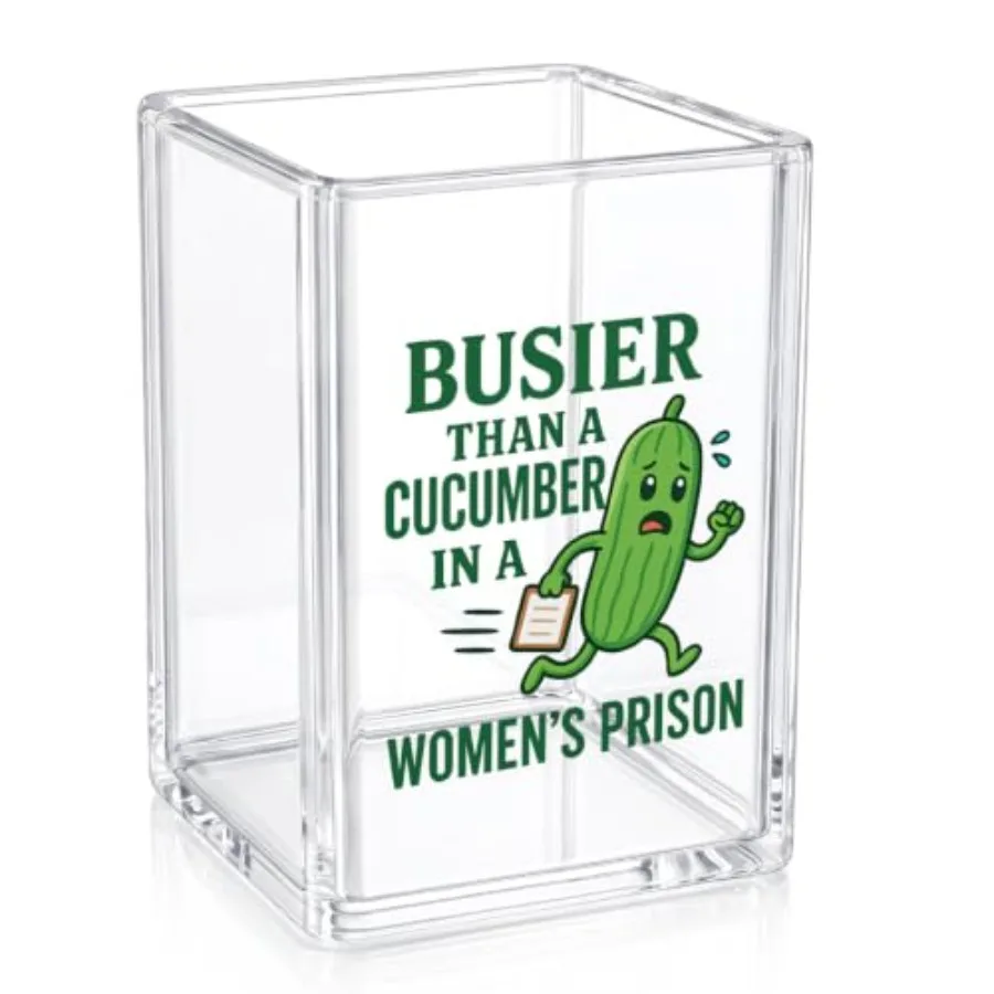 Funny Cucumber Pen er - Busier Than A Cucumber In A Women's Pron - Naughty Sarcastic fice Decor, Clear Acrylic Makeup Brush er,
Funny Cucumber Pen er - Busier Than A Cucumber In A Women's Pron - Naughty Sarcastic fice Decor, Clear Acrylic Makeup Brush er,