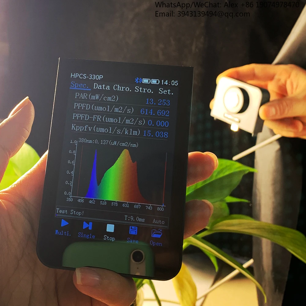 Portable Spectrometer Wireless HPCS330P 350nm-800nm HOPOOCOLOR
Portable Spectrometer Wireless HPCS330P 350nm-800nm HOPOOCOLOR