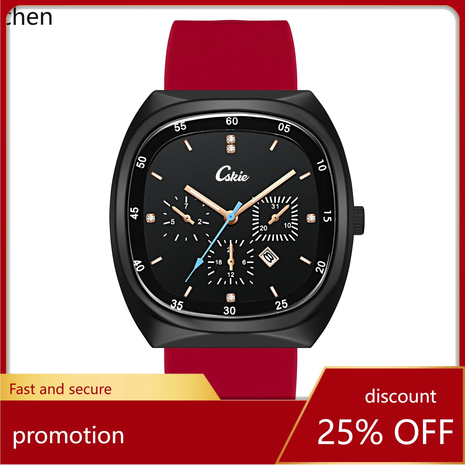 Zml women's watch - quartz, silicone strap, elegant design, date display, luminous
Zml women's watch - quartz, silicone strap, elegant design, date display, luminous