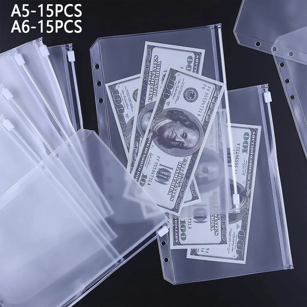 15 Pcs Binder Pockets 6 Holes Zipper Binder Pouch Folders Waterproof Notebook Binder Loose Leaf Bags Document Filing
15 Pcs Binder Pockets 6 Holes Zipper Binder Pouch Folders Waterproof Notebook Binder Loose Leaf Bags Document Filing