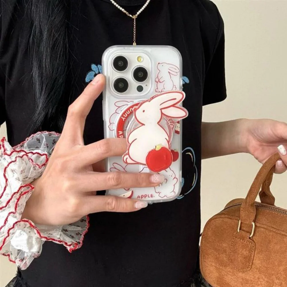 Корейская милая вращающаяся магнитная подставка для телефона с изображением Apple Bunny Magsafe Griptok для IPhone 15, 16, 17, чехол для беспроводной зарядки
Корейская милая вращающаяся магнитная подставка для телефона с изображением Apple Bunny Magsafe Griptok для IPhone 15, 16, 17, чехол для беспроводной зарядки