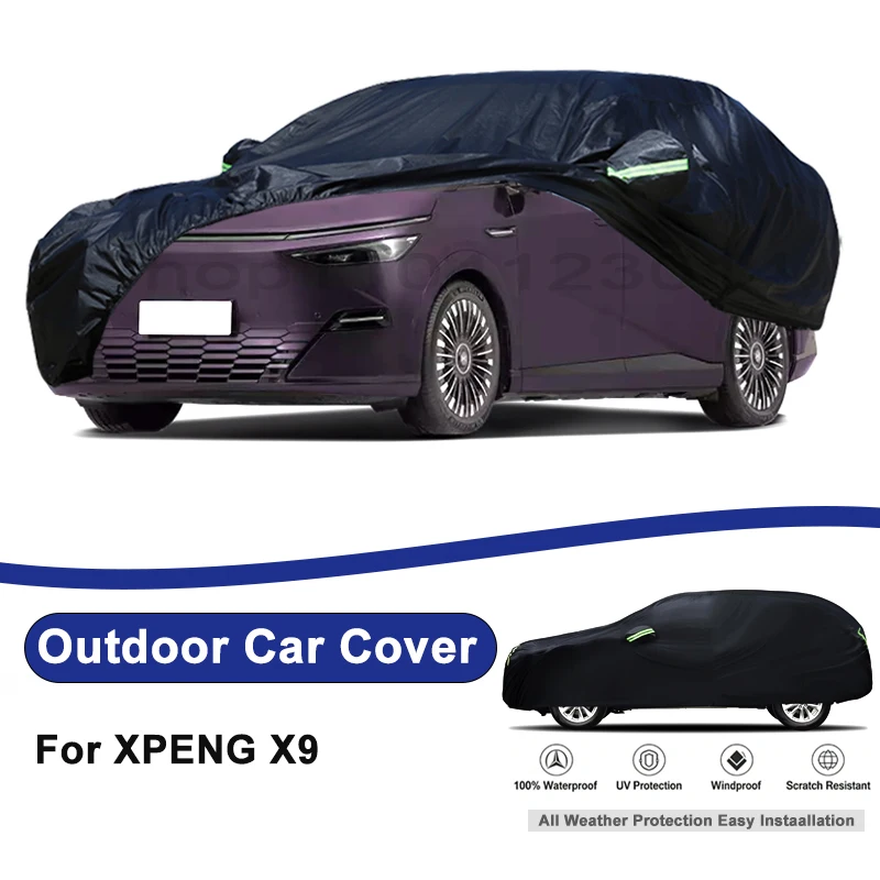 Outdoor Full Car Cover For XPENG X9 with Reflective Strips Waterproof Snowproof Dustproof UV Protection Auto Accessories
Outdoor Full Car Cover For XPENG X9 with Reflective Strips Waterproof Snowproof Dustproof UV Protection Auto Accessories