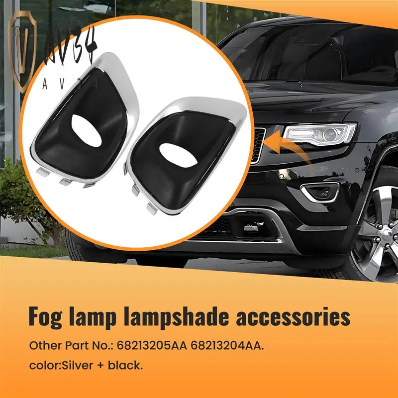 AV34-1 Pair For 2014-2017 Jeep Compass Front Left Right Side Fog Light Lamp Bezel 68213205AA 68213204AA
AV34-1 Pair For 2014-2017 Jeep Compass Front Left Right Side Fog Light Lamp Bezel 68213205AA 68213204AA