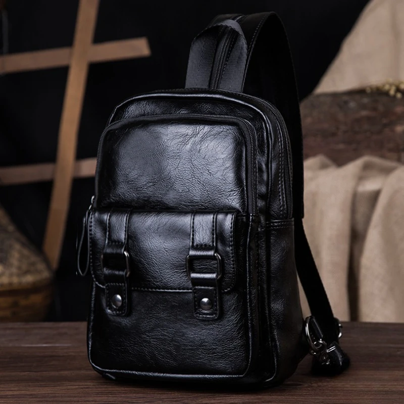 Fashion Mini Backpack Men Shoulder Bags Multipurpose Backpacks Men Chest Bag PU Leather Sling Crossbody Bag Fashion Backpacks
Fashion Mini Backpack Men Shoulder Bags Multipurpose Backpacks Men Chest Bag PU Leather Sling Crossbody Bag Fashion Backpacks