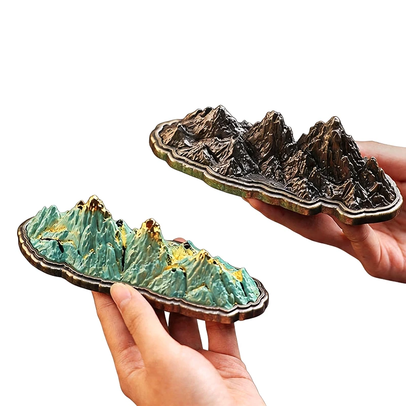 Creative Mountain Shaped Desktop Small Ornament Stones Aromatherapy Oriental Style Crafts Sandalwood Incense Burner Holder Tray
Creative Mountain Shaped Desktop Small Ornament Stones Aromatherapy Oriental Style Crafts Sandalwood Incense Burner Holder Tray
