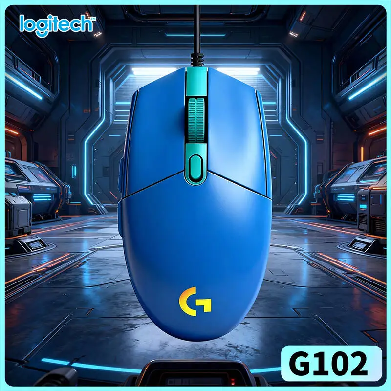 Logitech G102 Prodigy Gaming Mouse, 20M Click Lifespan, Adjustable DPI, RGB Lighting for Mac and Windows