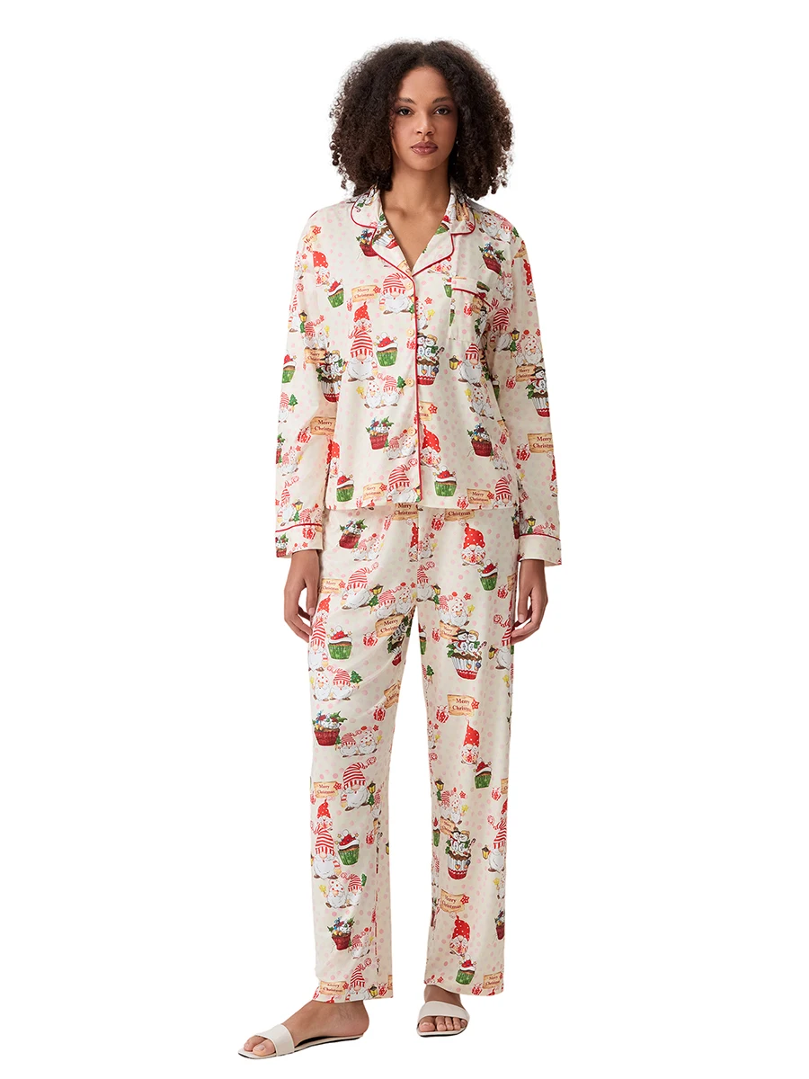 Women s 2 Piece Lounge Set Long Sleeve Snowman Print Shirt Wide Leg Pants Sleepwear Sets
Women s 2 Piece Lounge Set Long Sleeve Snowman Print Shirt Wide Leg Pants Sleepwear Sets