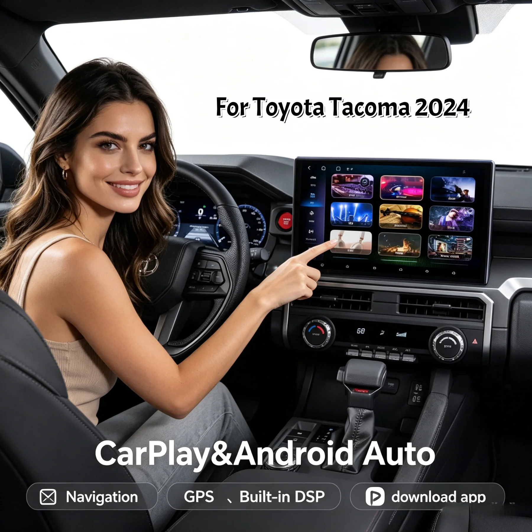 Android 13 Car Radio For Toyota Tacoma 2024 Wireless CarPlay GPS Navigation Multimedia Player Touch Head Unit Stereo 14.6 Inch
Android 13 Car Radio For Toyota Tacoma 2024 Wireless CarPlay GPS Navigation Multimedia Player Touch Head Unit Stereo 14.6 Inch