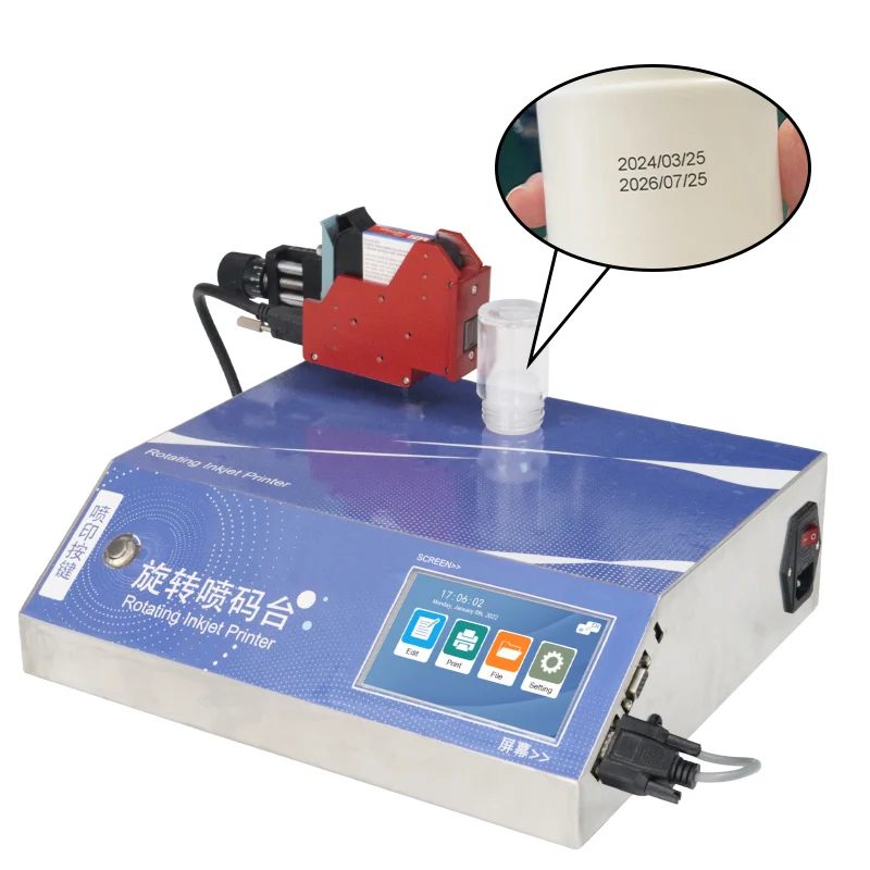 Rotary Inkjet Printer Bottle Date Bar Code Machine for Print Motor Provided Automatic TIJ Printer Solvent Ink Ordinary Product
Rotary Inkjet Printer Bottle Date Bar Code Machine for Print Motor Provided Automatic TIJ Printer Solvent Ink Ordinary Product
