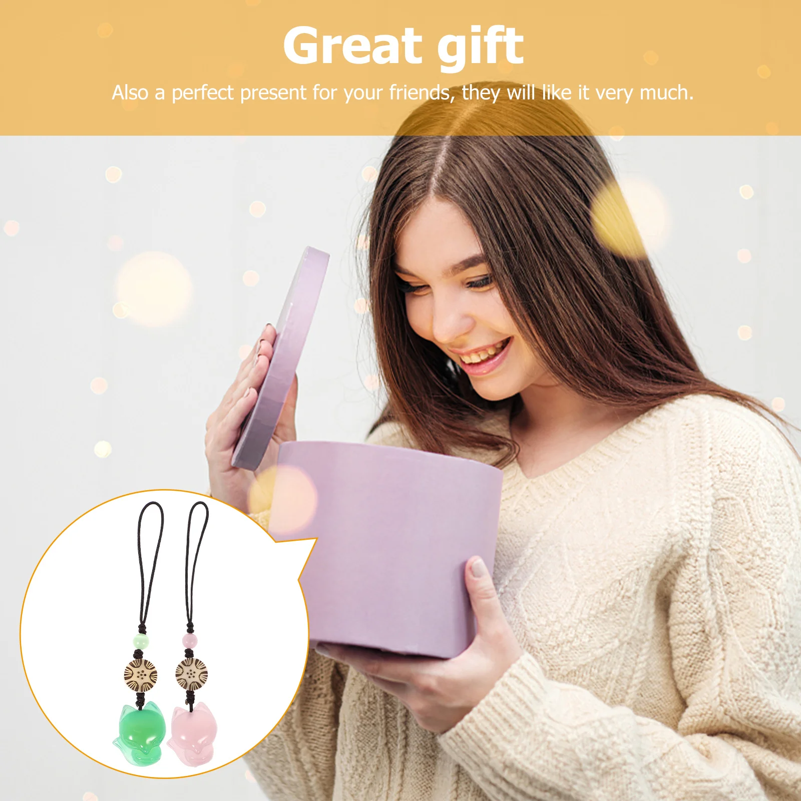 2Pcs Jade Foxes Pendants Exquisite Lightweight Portable Bag Phone Decor Unique Animal Shape Hanging Accessories for Daily Use
2Pcs Jade Foxes Pendants Exquisite Lightweight Portable Bag Phone Decor Unique Animal Shape Hanging Accessories for Daily Use