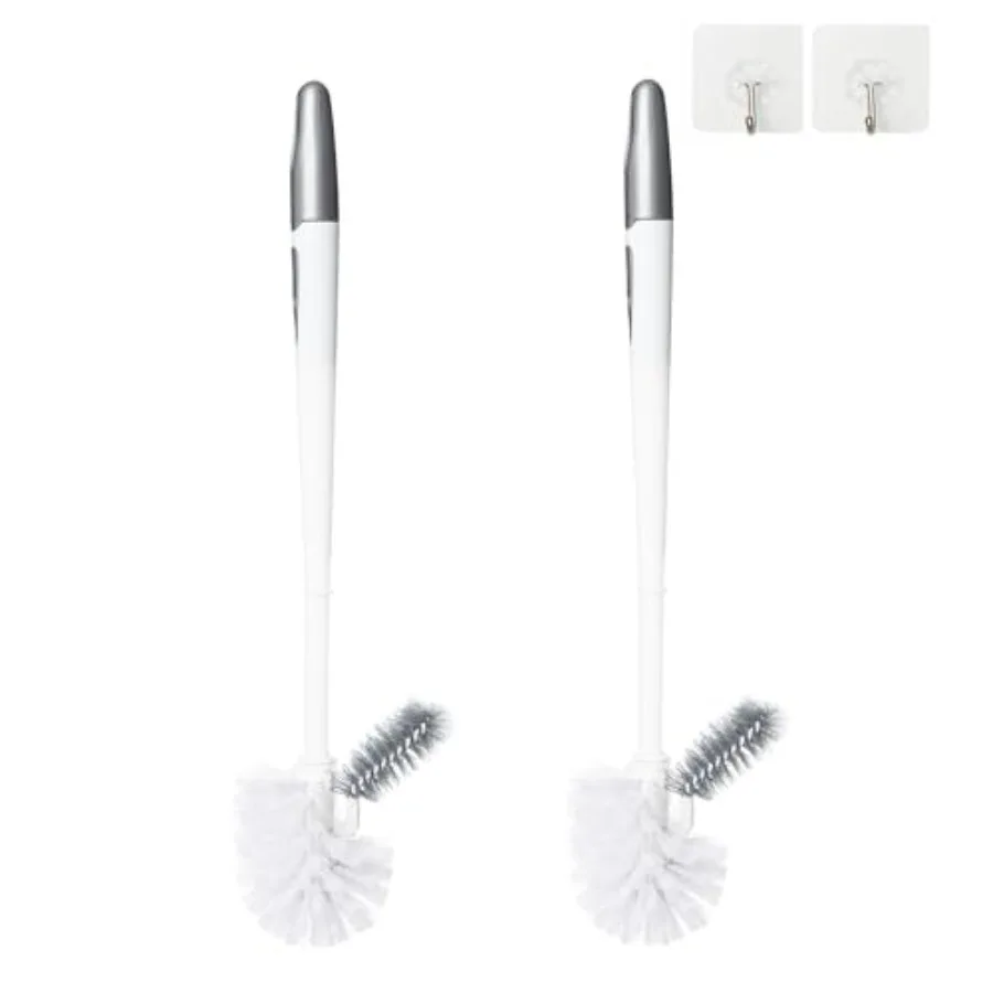 Toilet Bowl Brush Without Holder for Bathroom, Under-Rim Double Brush Head, Long Handle Household Cleaning es Set
Toilet Bowl Brush Without Holder for Bathroom, Under-Rim Double Brush Head, Long Handle Household Cleaning es Set