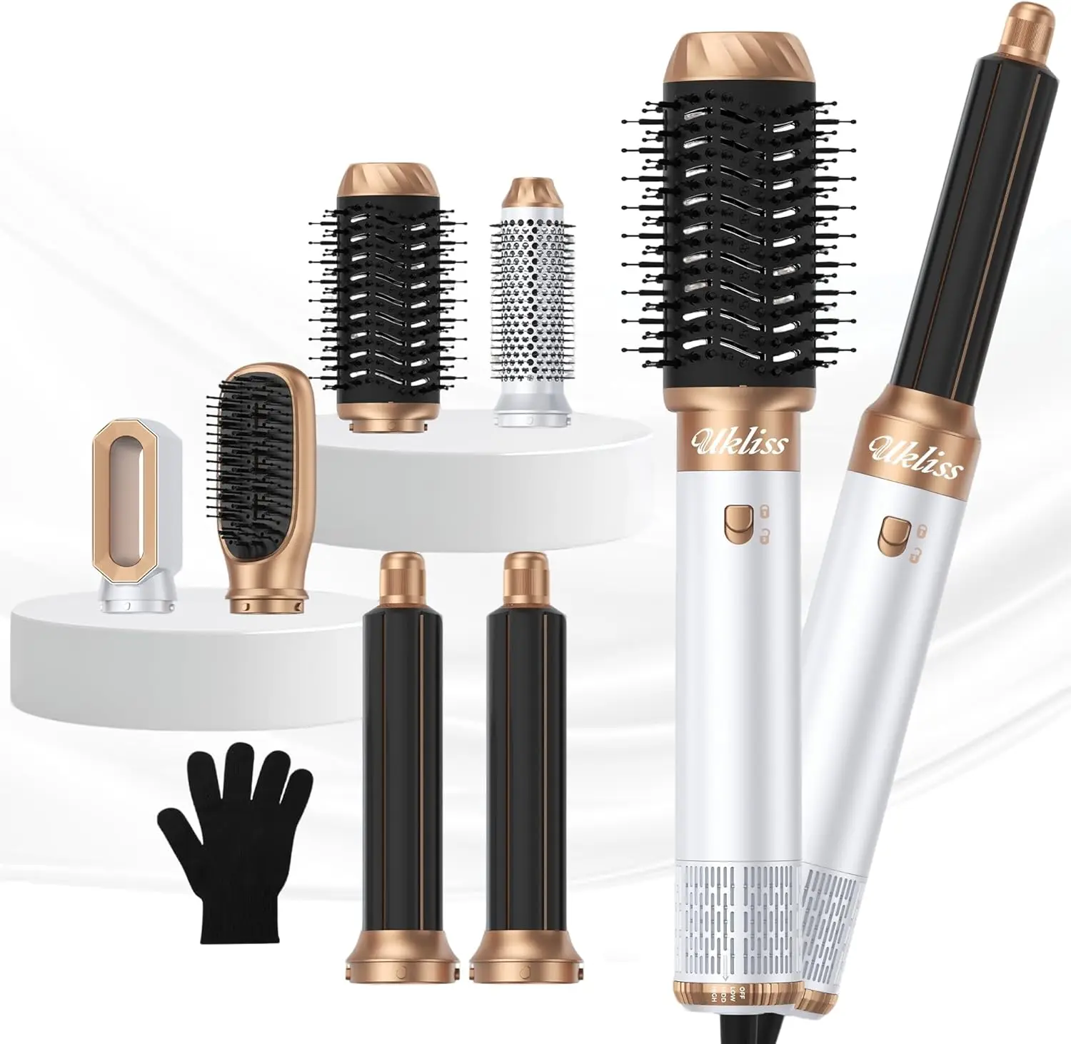 6 in 1 Hair Styler Blow Dryer Brush | Precision for Fine & Normal Hair | Ionic Anti-Frizz | ALCI Safety | Ceramic Volumizer
6 in 1 Hair Styler Blow Dryer Brush | Precision for Fine & Normal Hair | Ionic Anti-Frizz | ALCI Safety | Ceramic Volumizer