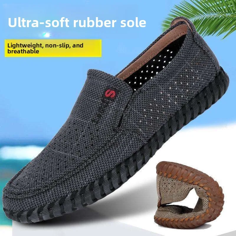 Old Beijing Canvas Shoes Men's Summer New Bottom Casual Sandals Linen Surface Hollow out Breathable Shoes Dad's Mesh
Old Beijing Canvas Shoes Men's Summer New Bottom Casual Sandals Linen Surface Hollow out Breathable Shoes Dad's Mesh