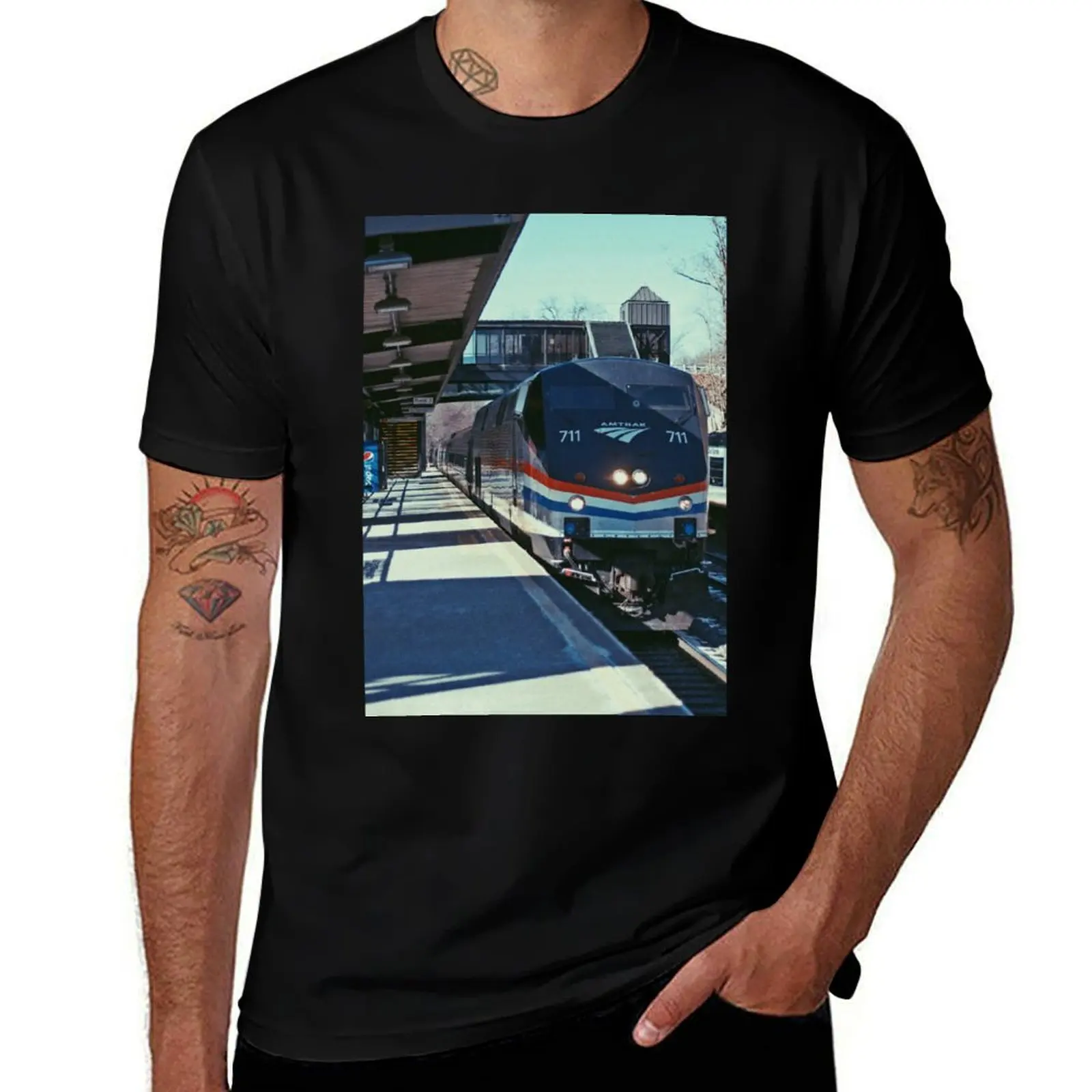Upstate NY Train Tracks T-Shirt street wear affliction shirts topping mens clothes
Upstate NY Train Tracks T-Shirt street wear affliction shirts topping mens clothes