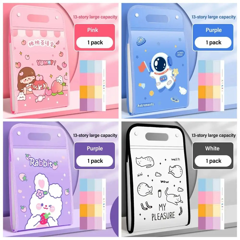 Large Capacity Handheld A4 File Folder Waterproof 13 Pockets Student Homework Orginizer INS with Index Stickers
Large Capacity Handheld A4 File Folder Waterproof 13 Pockets Student Homework Orginizer INS with Index Stickers