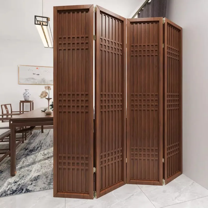 New Chinese-style simple modern screen partition simple folding living room blocking entrance rack movable folding screen office 
New Chinese-style simple modern screen partition simple folding living room blocking entrance rack movable folding screen office