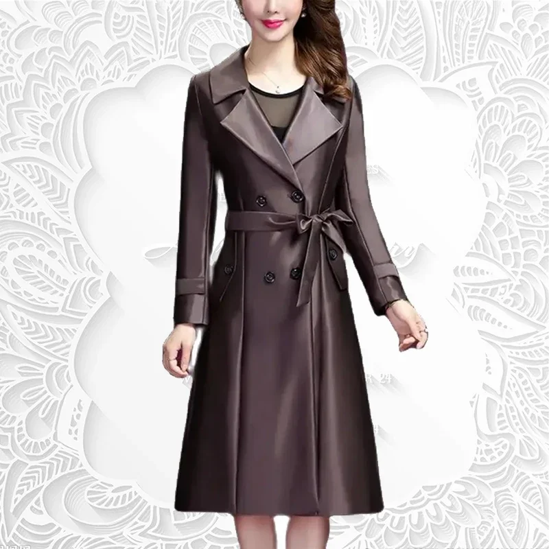 Spring Autumn New Fashion Windbreaker Women's Mid length Style Temperament Over Knee High Quality Coat Women
Spring Autumn New Fashion Windbreaker Women's Mid length Style Temperament Over Knee High Quality Coat Women