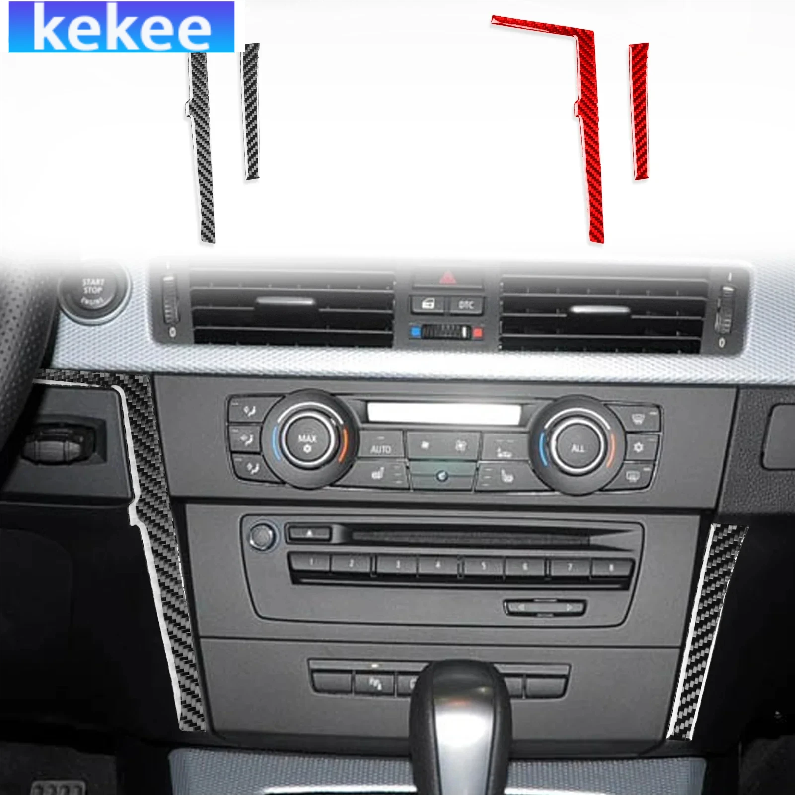 For BMW 3 Series E90 2005-2012 Carbon Fiber Dashboard Center Console Radio AC Decorative Cover Sticker Interior Car Accessories
For BMW 3 Series E90 2005-2012 Carbon Fiber Dashboard Center Console Radio AC Decorative Cover Sticker Interior Car Accessories