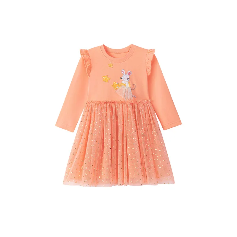 Autumn Girls Dress Mesh Children's Princess Dress Cartoon Cotton Skirt 
Autumn Girls Dress Mesh Children's Princess Dress Cartoon Cotton Skirt