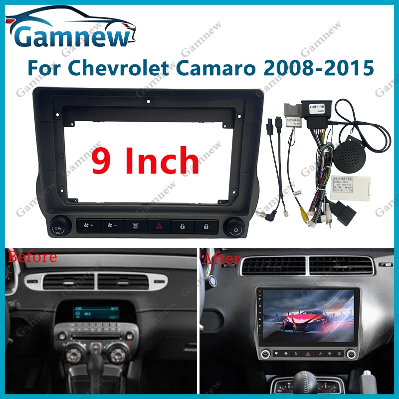 9 Inch Car Stereo Dash Radio Fascia Canbus Box Panel Frame For Chevrolet Camaro 2008-2015 Android Kit
9 Inch Car Stereo Dash Radio Fascia Canbus Box Panel Frame For Chevrolet Camaro 2008-2015 Android Kit