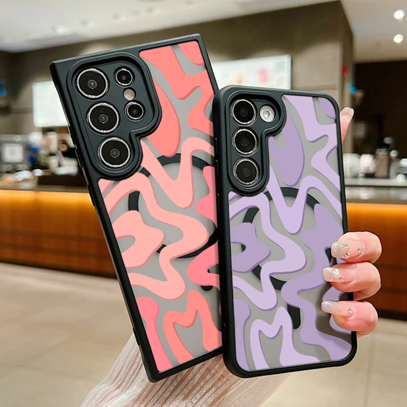 Магнитная беспроводная зарядка для чехла Magsafe для Samsung Galaxy S25 Edge S24 S22 S23 Ultra S23 S24 FE Stripe Pattern Matte Cover
Магнитная беспроводная зарядка для чехла Magsafe для Samsung Galaxy S25 Edge S24 S22 S23 Ultra S23 S24 FE Stripe Pattern Matte Cover